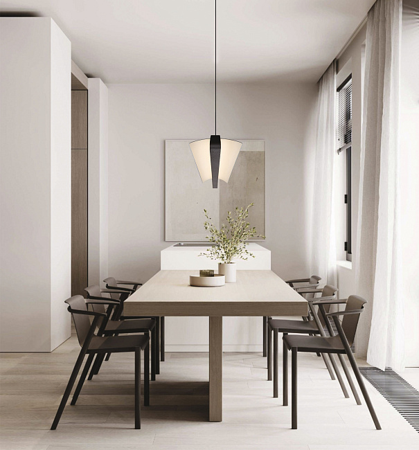 Підвісний світильник Skarlat RHL77017 35W WH+BK 4000K (1695429) купити