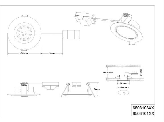 Світильник точковий TRIO 650310131 Rila купити