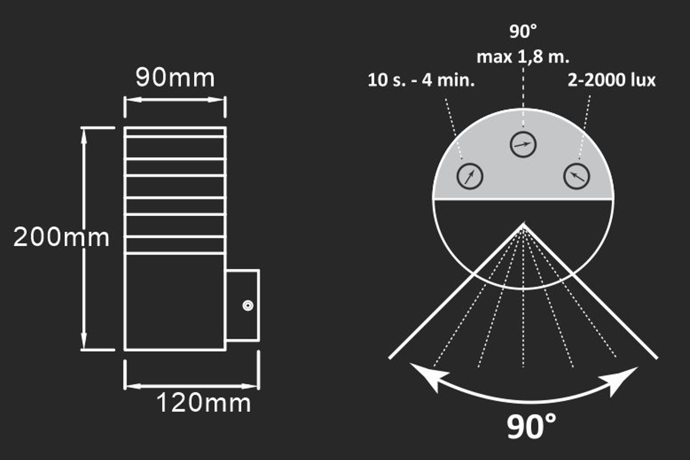 Вуличний світильник Goldlux 317667 Teksas E27 1x12W IP44 купити