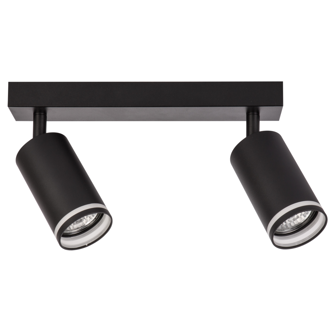 Спот Goldlux 322333 PARIS GU10 2x10W IP20 чорний купити