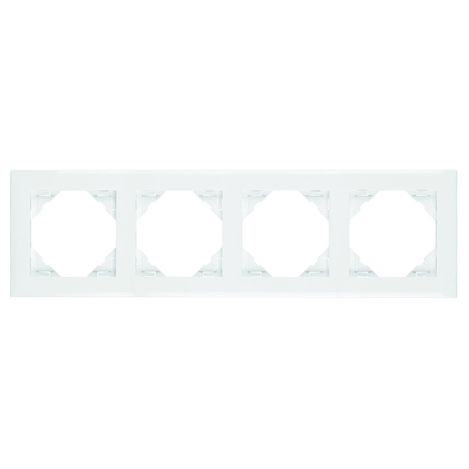 Рамка 4-містна універсальна LOGUS білосніжна (90940 TBR) купити