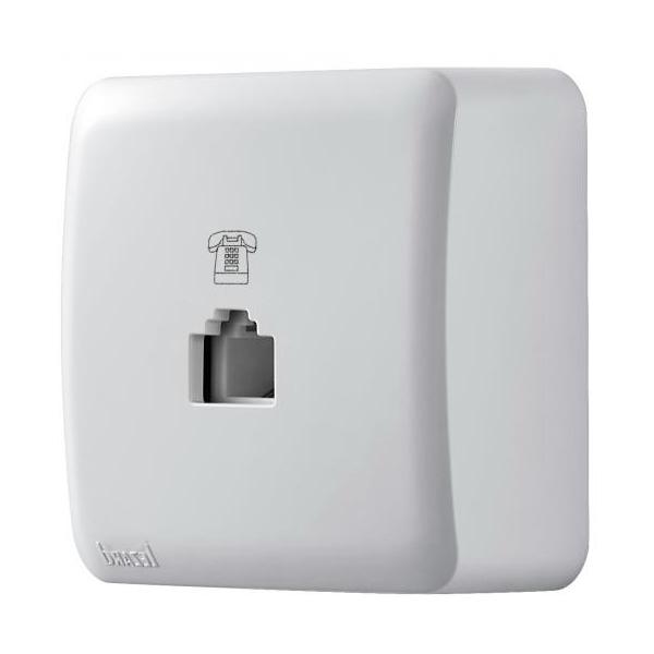 Розетка телефонна Lezard Viola Білий (751-0200-137) купити