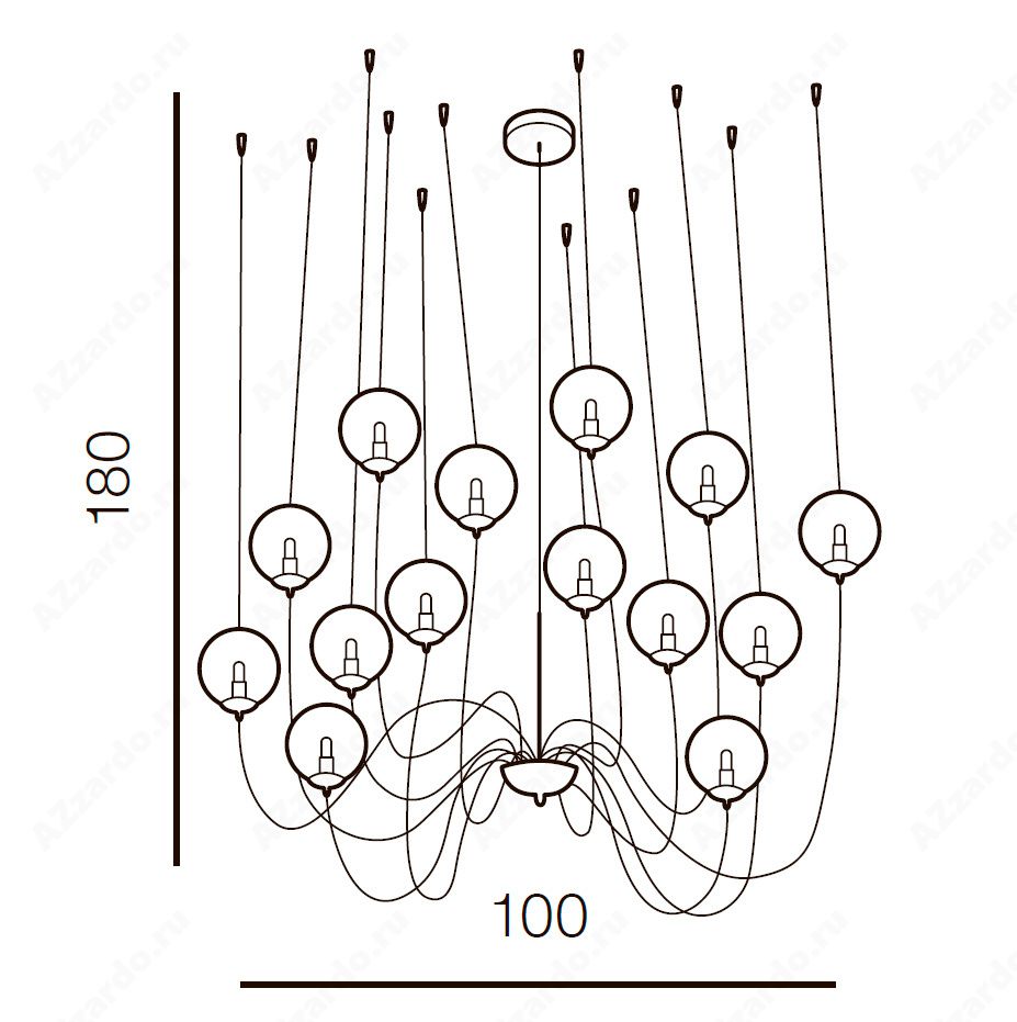 Люстра Azzardo AZ2908 Conflux 14 купити