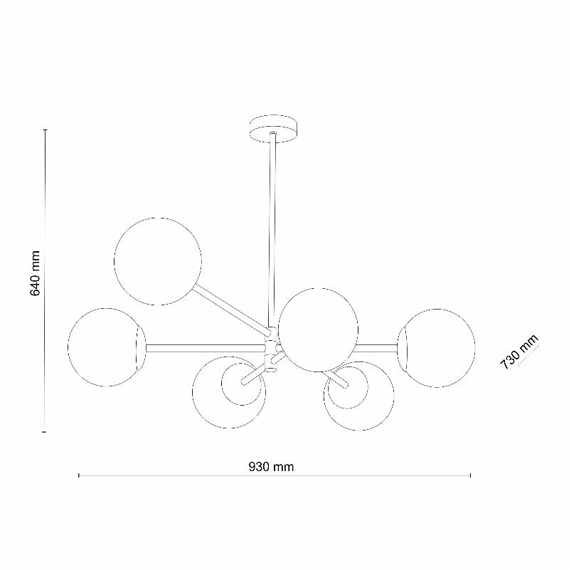 Люстра TK Lighting 4606 CADIX GOLD купити