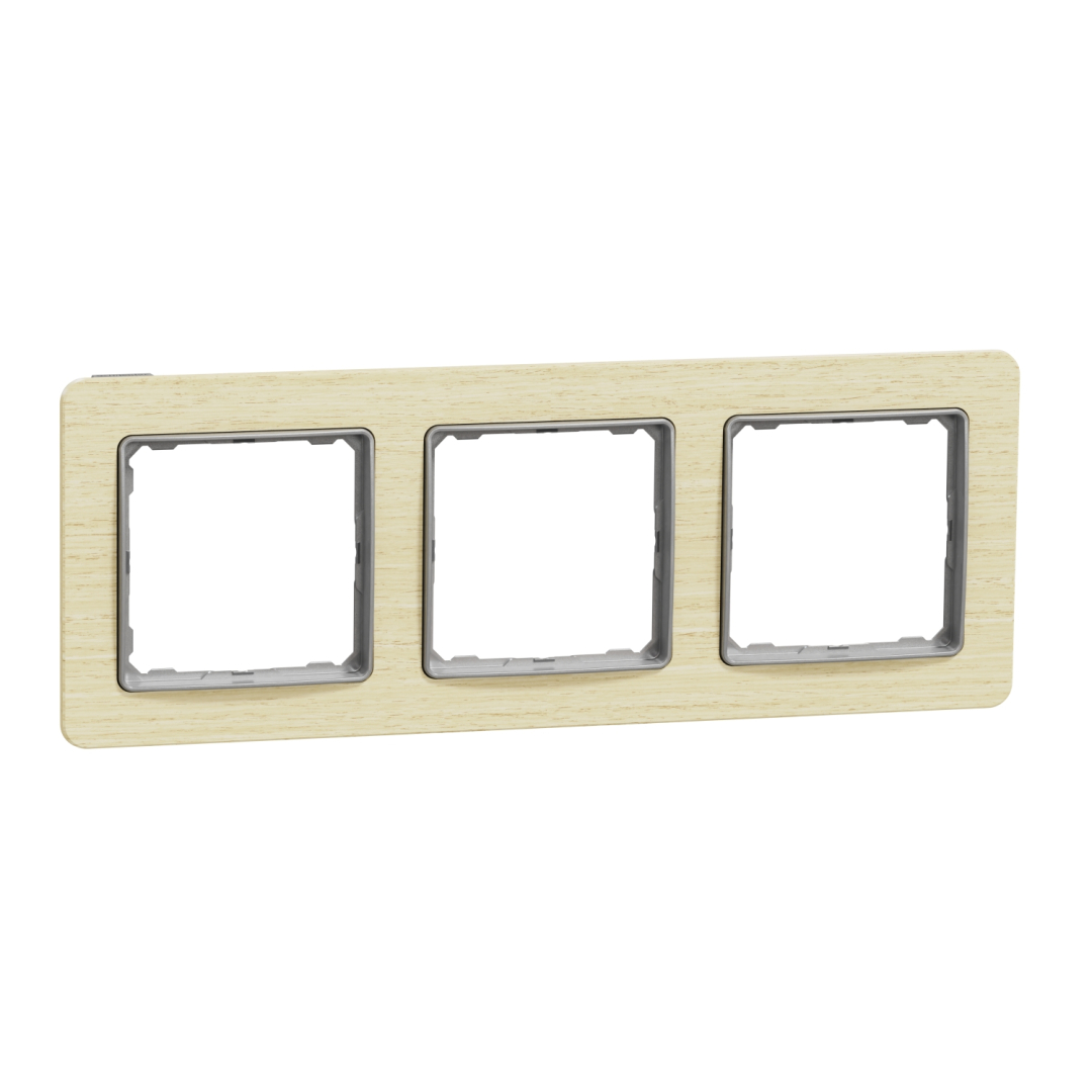 Рамка 3-на Schneider Sedna Elements SDD380803 Береза купити