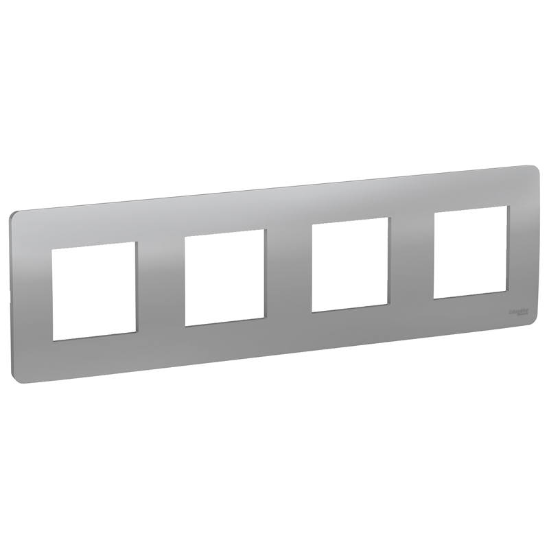 Рамка 4-постовая, UNICA STUDIO NU200830 алюминий купити