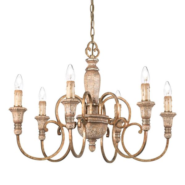 Люстра Ideal Lux PALIO SP6 RUGGINE купити