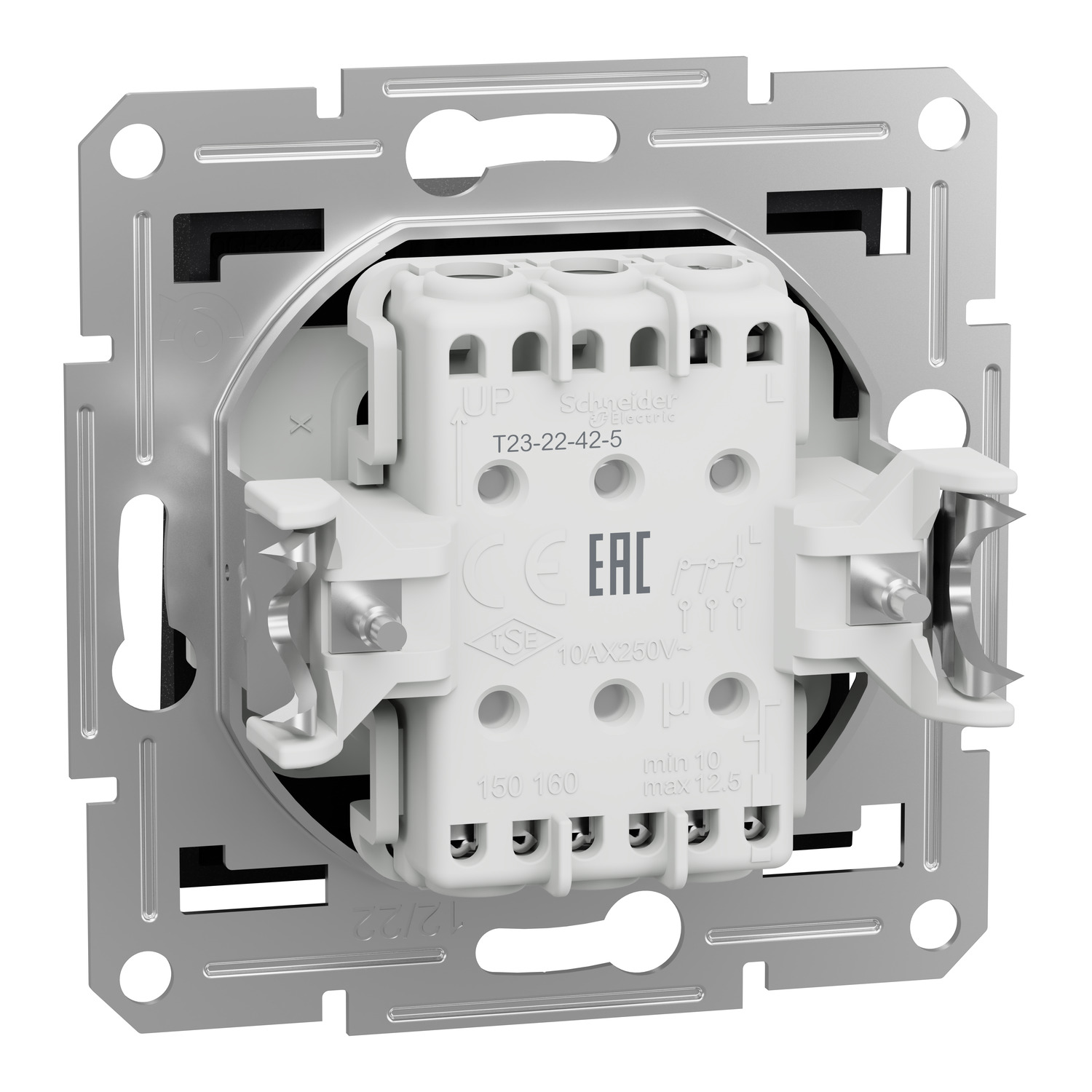 Вимикач 3-х клавішний антрацит asfora 10а (EPH2100171) купити