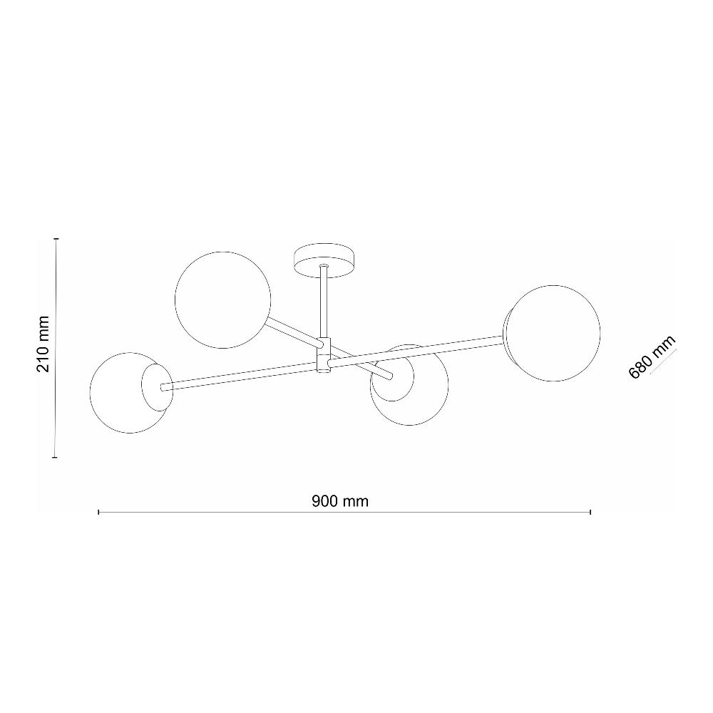Люстра TK Lighting 4738 SARIUS GOLD купити