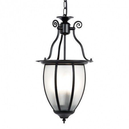 Подвесной светильник Searchlight 9501-3BK Lanterns купити