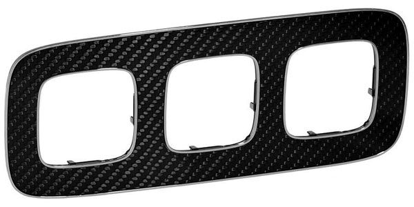 Рамка 3 поста, карбон, Valena ALLURE (754473) купити