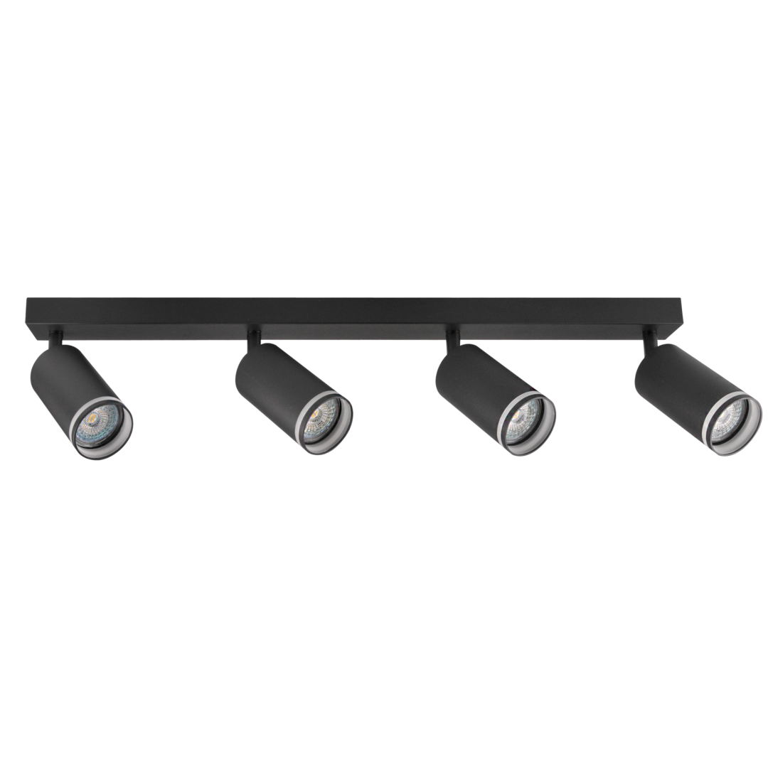 Спот Goldlux 322357 PARIS GU10 4x10W IP20 чорний купити