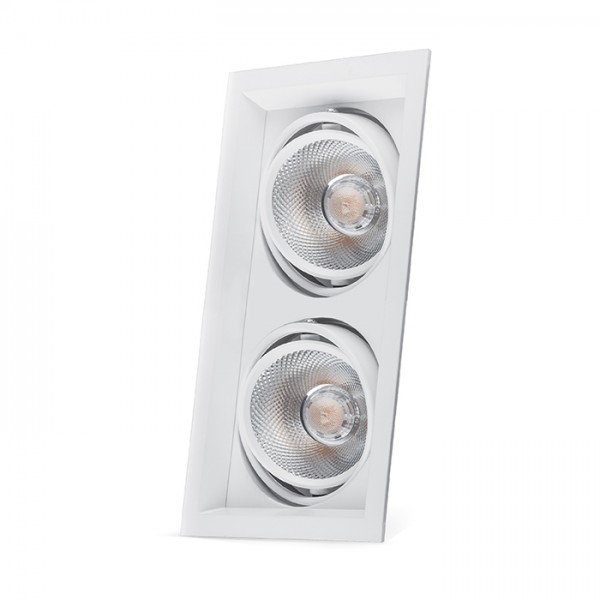 Карданный светильник Feron AL202 2xCOB 20W білий (29777) купити