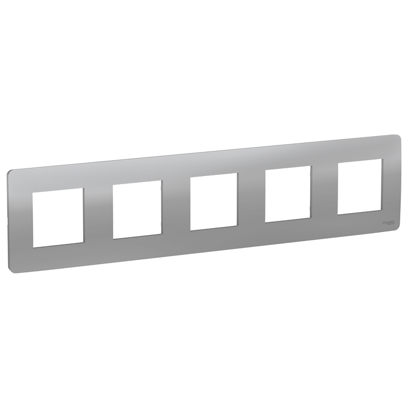 Рамка 5-постовая, UNICA STUDIO NU201030 алюминий купити