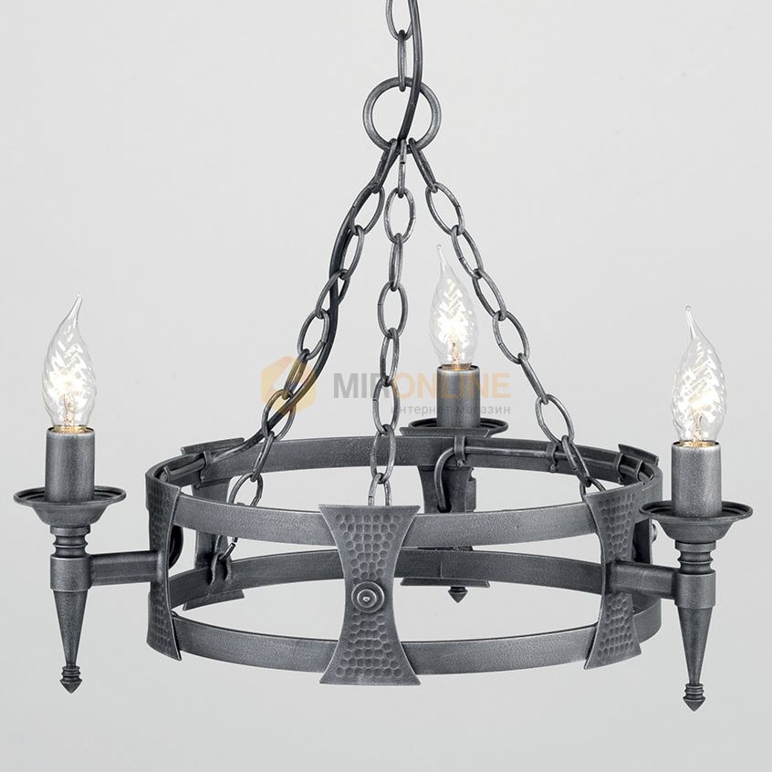 Люстра Elstead SAX3 BLK/SIL SAXON купити