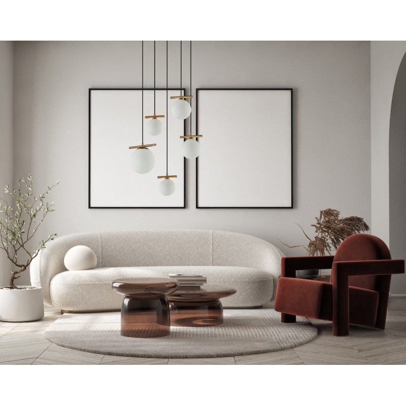 Люстра підвісна ITALUX PND-463325A-BRO+W Merseta купити