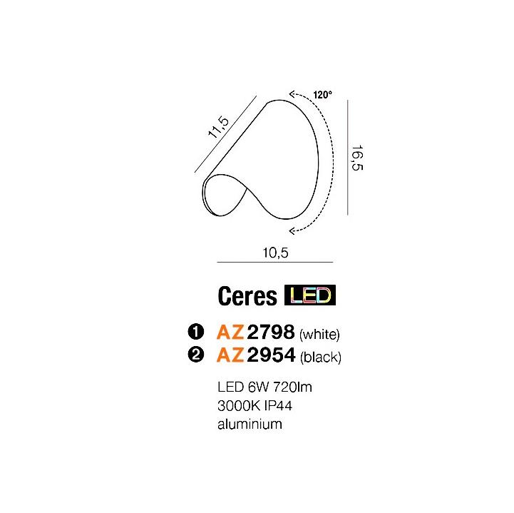 Бра Azzardo AZ2798 Ceres (24025) купити