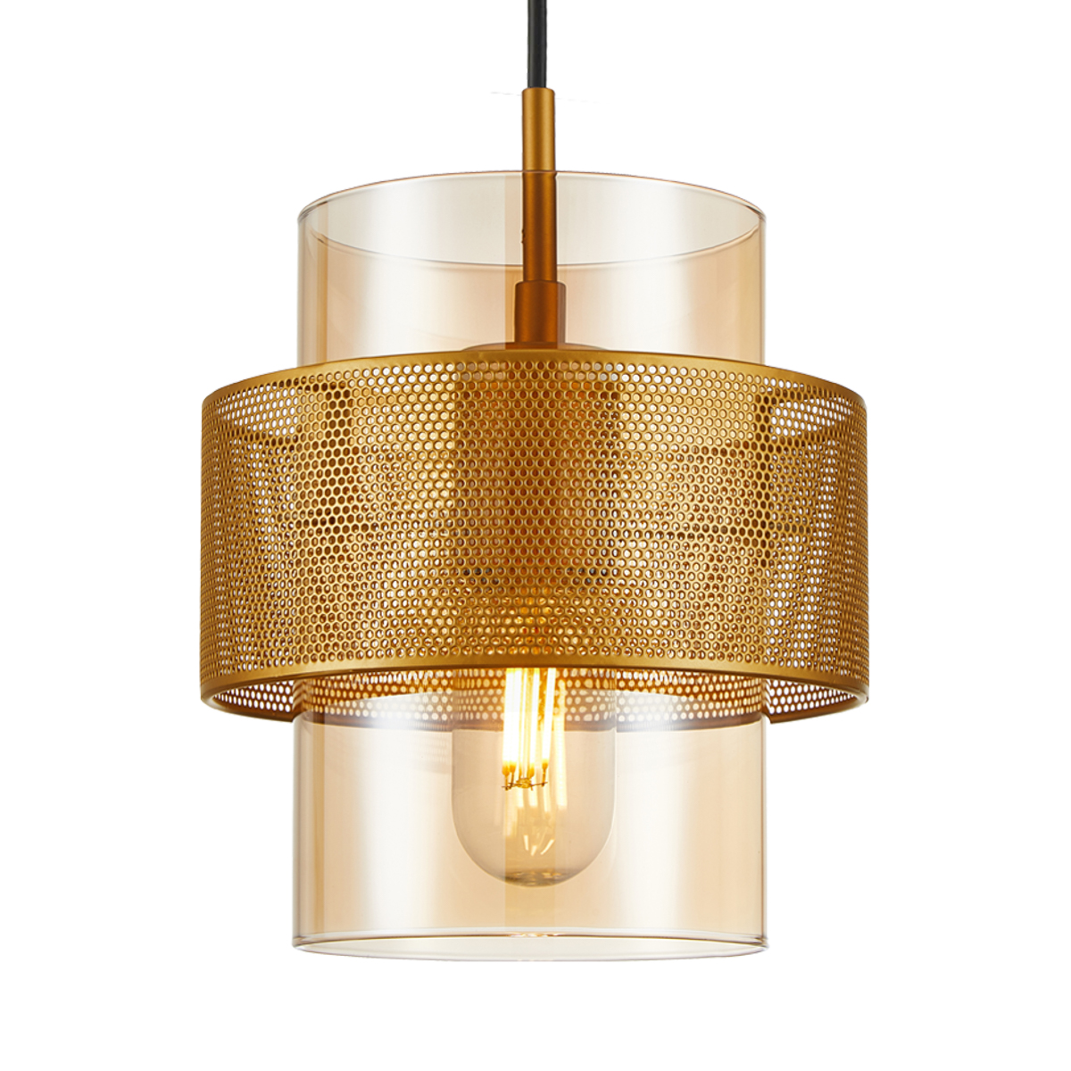 Підвісний світильник ITALUX PND-22132-3S-GD-AMB Vinoti купити