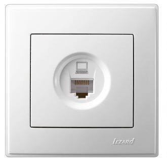 Розетка компьютерная Lezard Lesya, белый (705-0202-139) купити