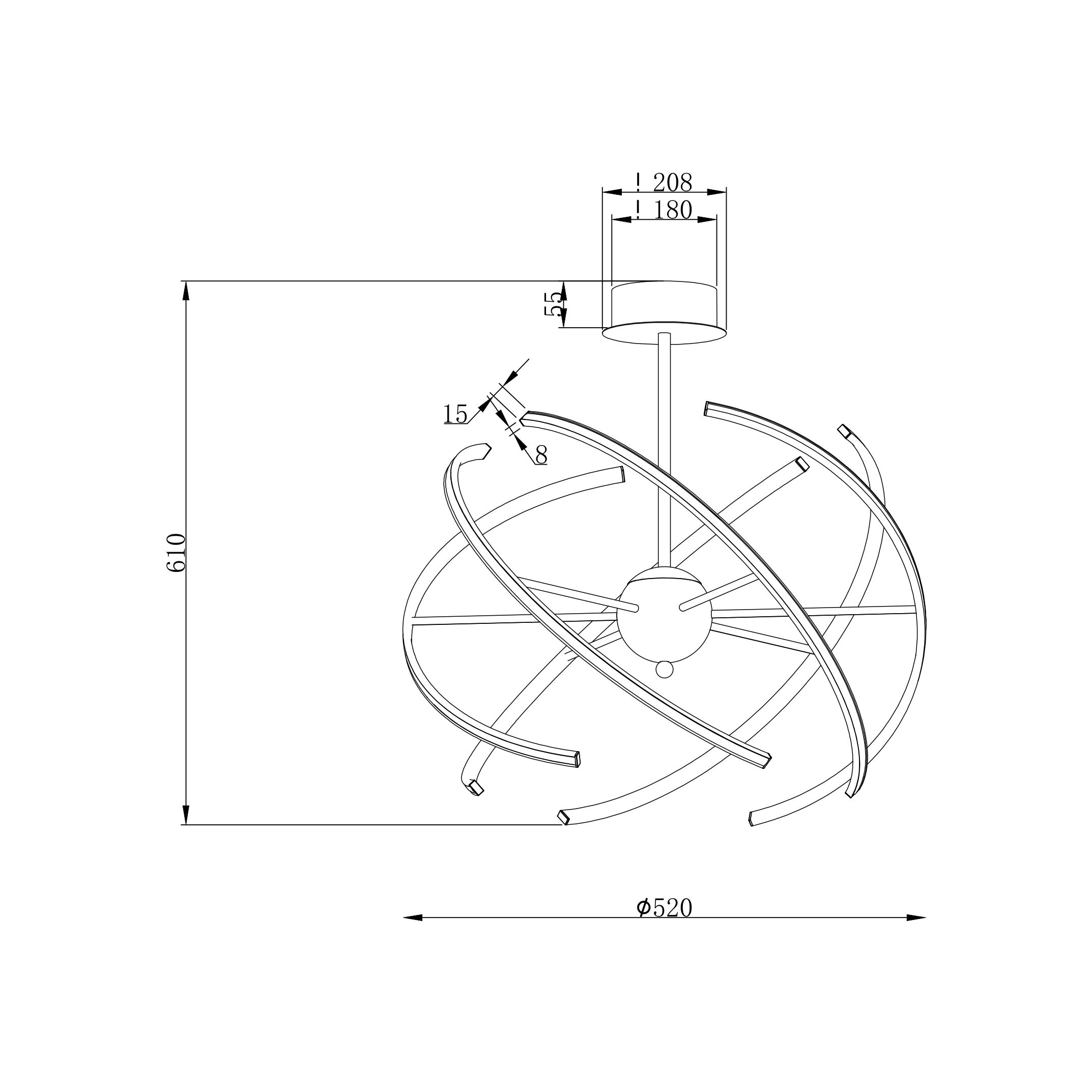 Люстра Zuma Line PL170856-6 COMET купити