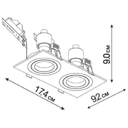 Врізний токовий світильник ImperiumLight White chocolate 22217.05.05 купити