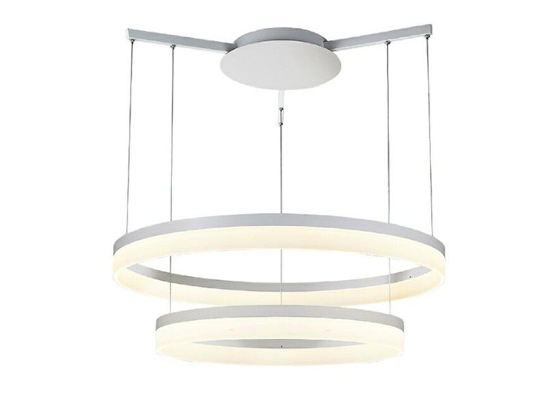 Люстра Azzardo ZOLA 80/60 WHITE 7105-2PL-8060 (5901238412953) купити