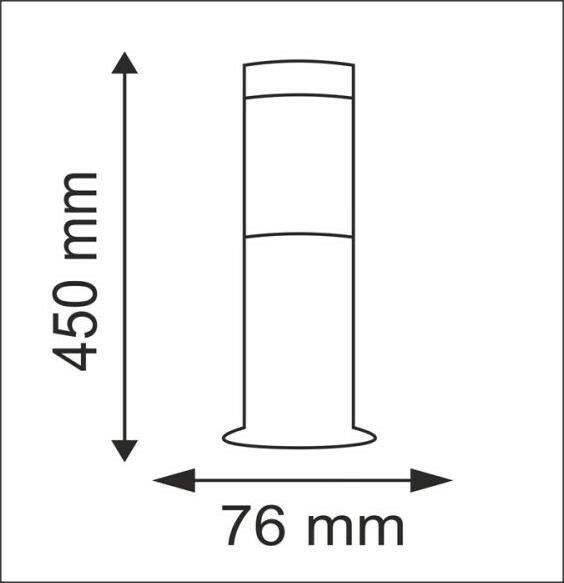 Вуличний світильник Goldlux 300942 Oslo E27 10W IP44 (86322) купити