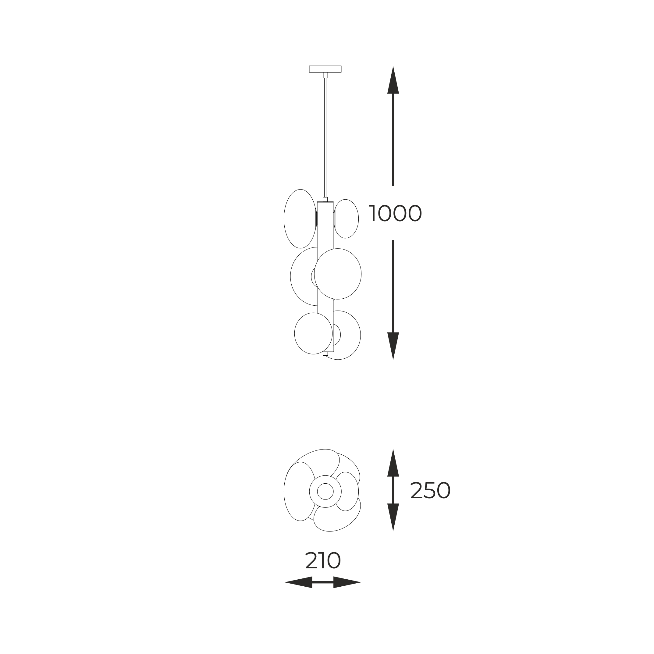 Підвісний світильник ZUMA LINE 1195 OMI (31983) купити
