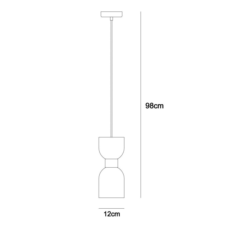 Підвісний світильник ITALUX PND-57602-1-BRO Monza купити