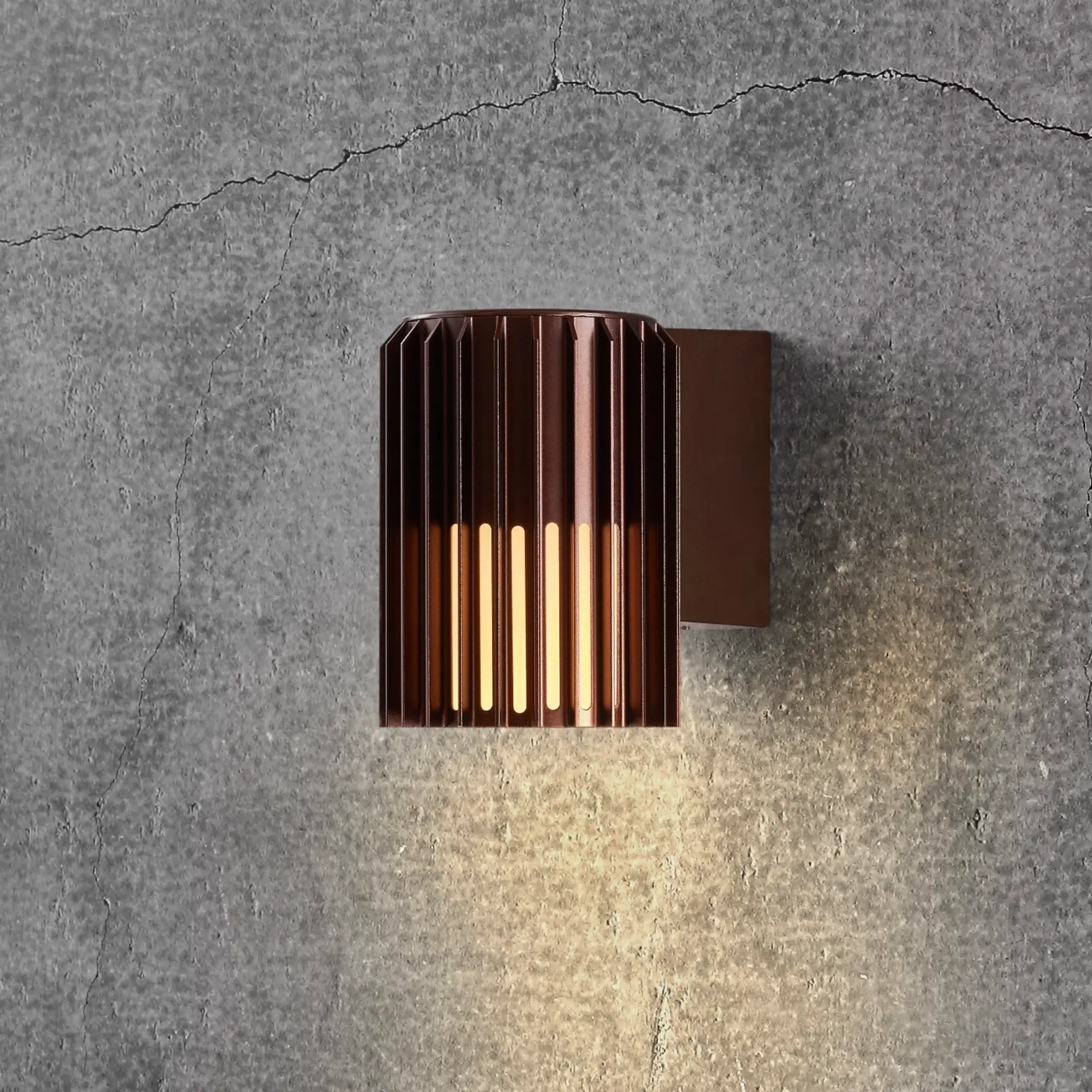 Настінний вуличний світильник NORDLUX 2118011261 Aludra Коричневий (22197) купити