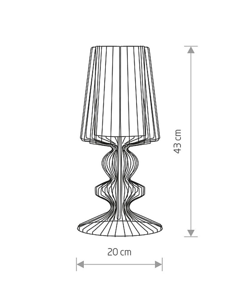 Настільна лампа Nowodvorski 5411 Aveiro E27 1x40W IP20 Bl купити