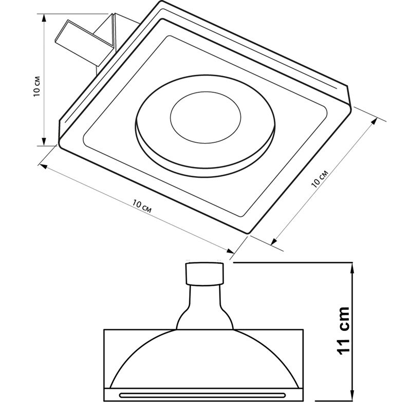 Врізний токовий світильник Imperium Light 597110.01.01 Capo купити
