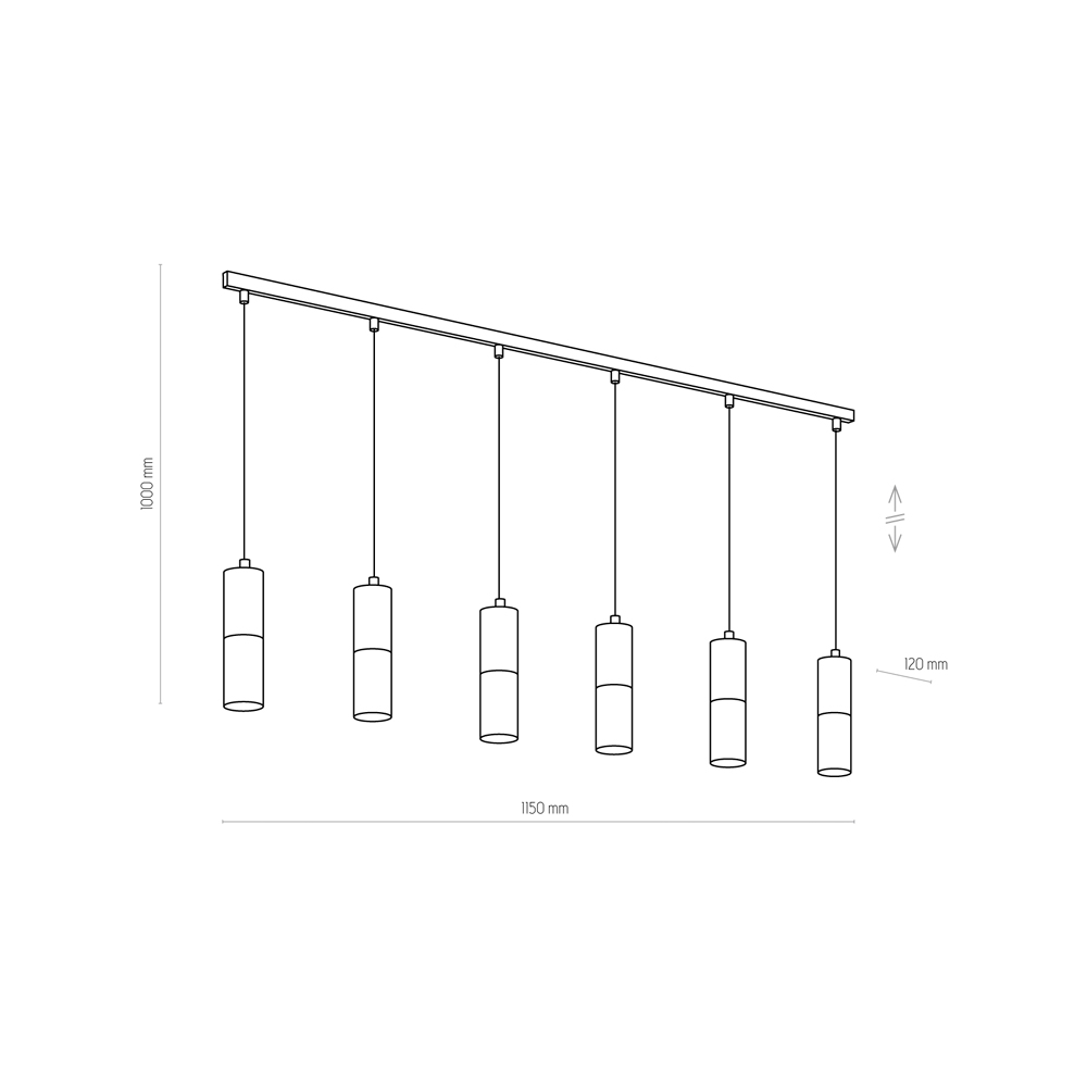 Подвесной светильник TK Lighting 4368 ELIT BLACK купити