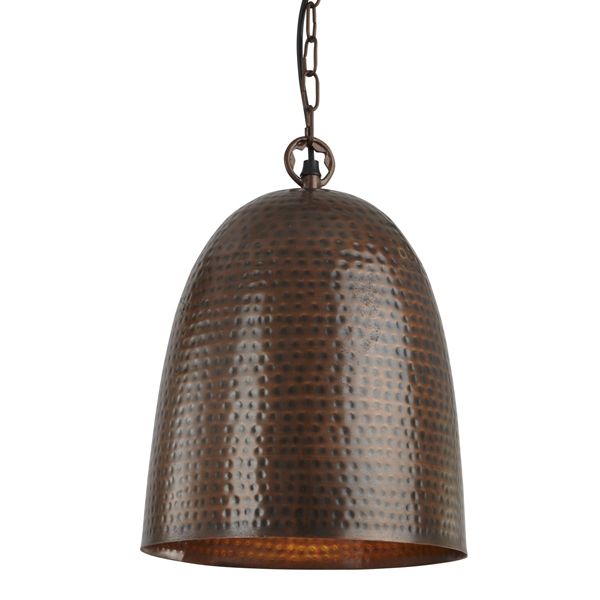 Подвесной светильник Searchlight 2093-35BZ HAMMERED PENDANTS купити