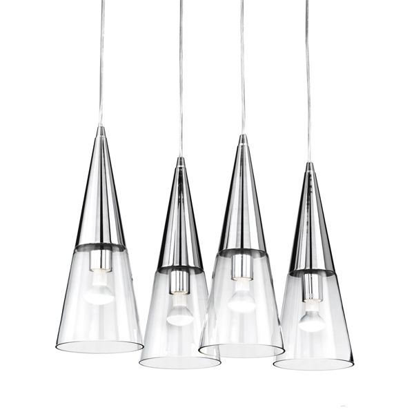 Подвесной светильник Ideal Lux CONO SP4 CROMO купити