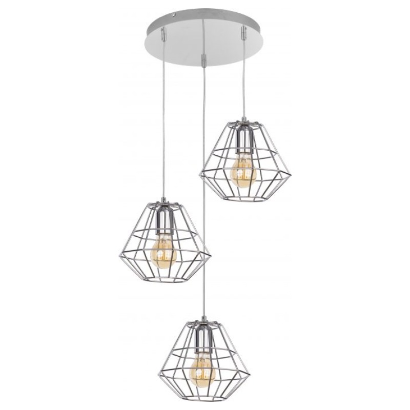 Подвесной светильник TK LIGHTING 4277 DIAMOND SILVER купити