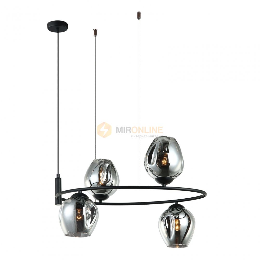 Подвесной светильник ITALUX MDM-4046-4 BK+SG Roxane купити