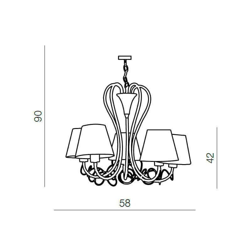 Люстра Azzardo AZ0515 Giulietta 5 купити