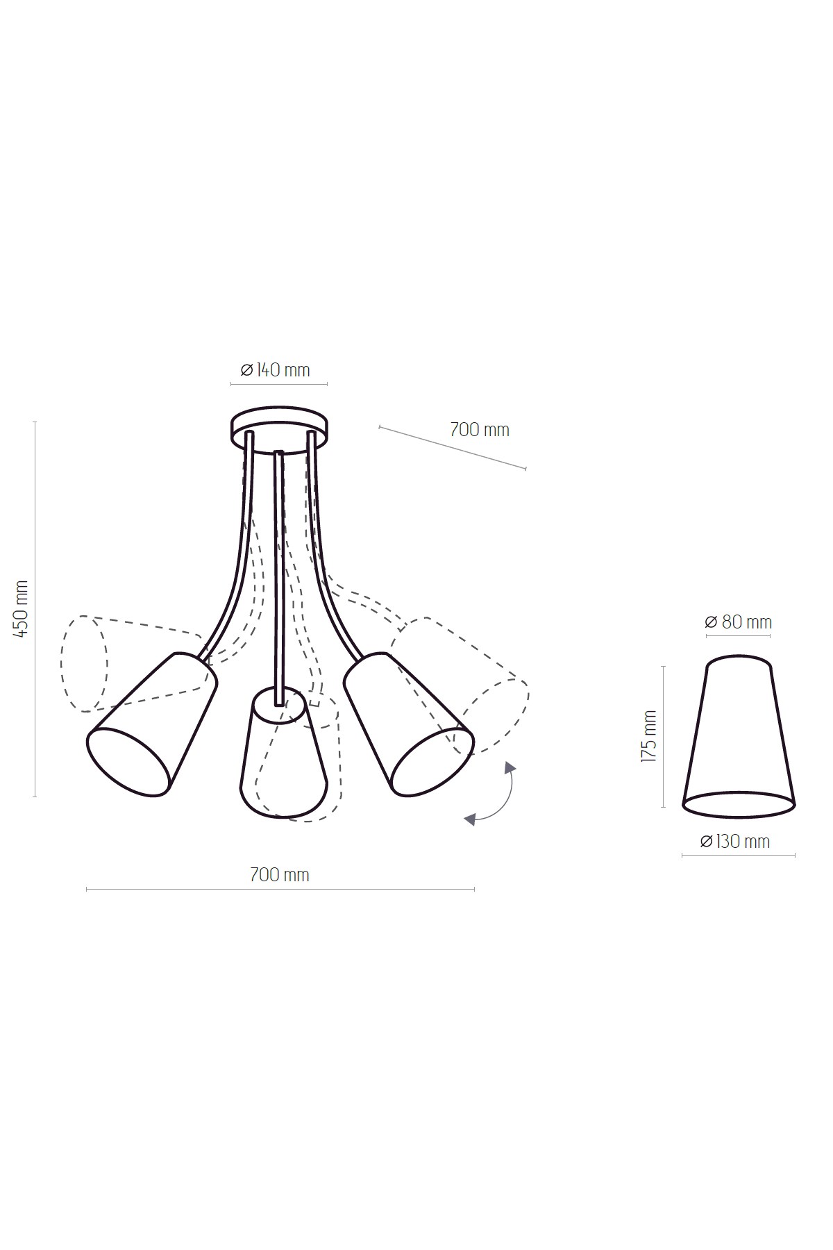 Люстра TK LIGHTING 3241 WIRE купити