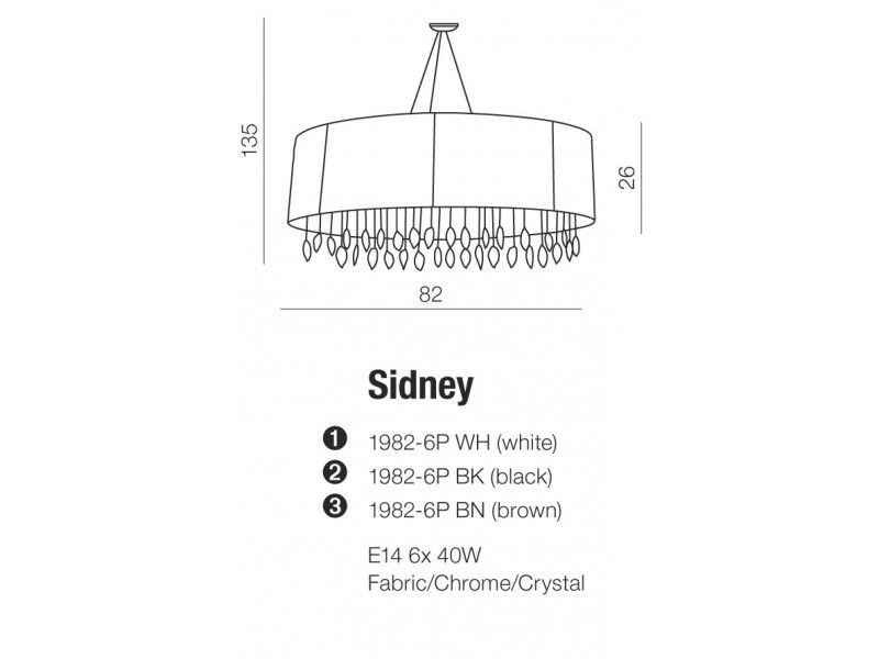 Люстра Azzardo AZ0914 Sidney купити