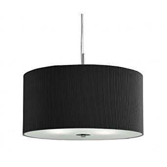 Подвесной светильник Searchlight 2353-40bk Drum Pleat Pendants купити