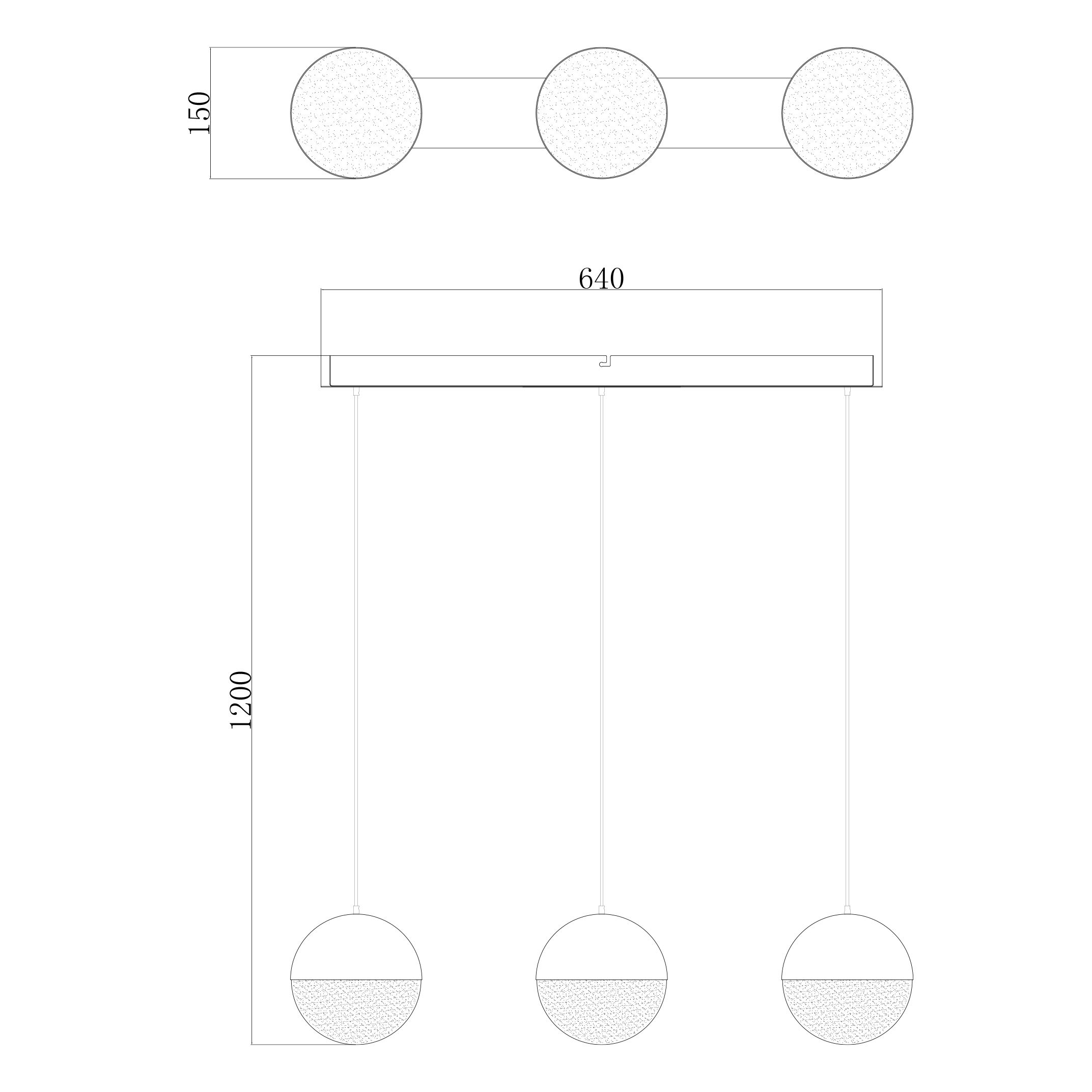 Подвесной светильник Zuma Line PL180414-3A CHELAN купити