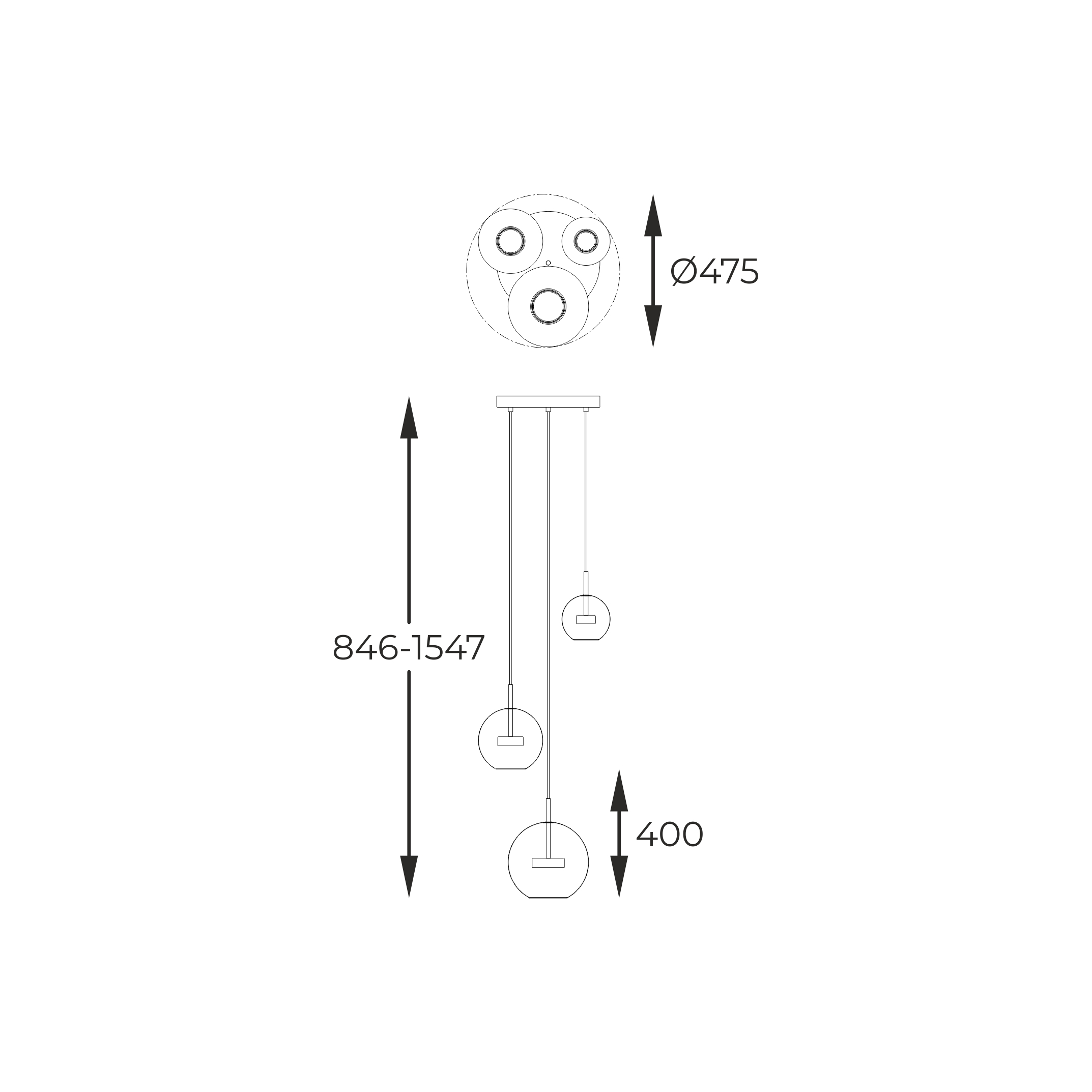 Підвісний світильник Zuma Line P0428-03L-L4AC ENCELADUS купити