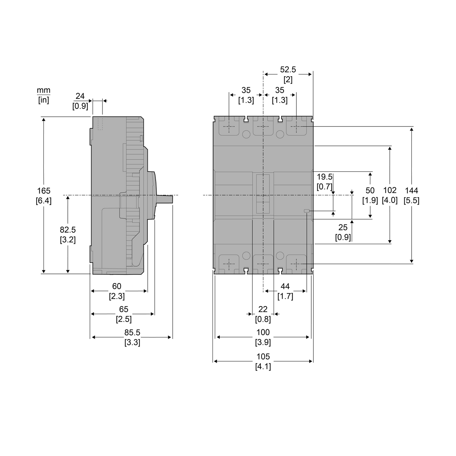 Автоматичний вимикач 25kA 400V 3P/3T 160A (EZC250N3160) купити