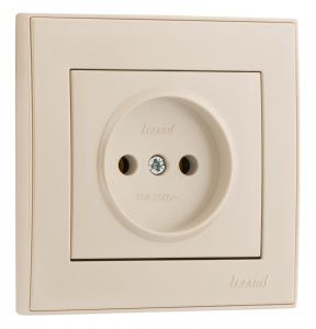 Розетка б/з, крем Lezard RAIN купити