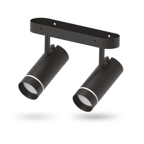 Накладной поворотный светодиодный светильник Feron AL556-2 черный (40110) купити