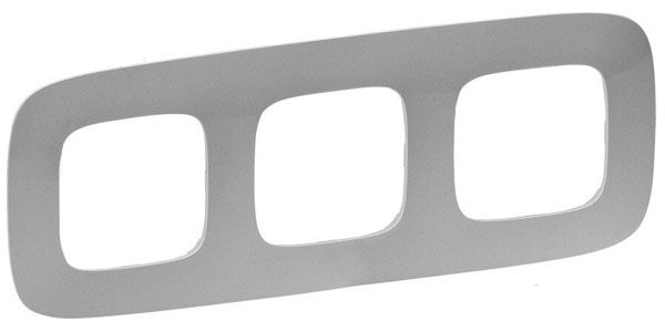 Рамка 3 поста, алюминий, Valena ALLURE (754393) купити