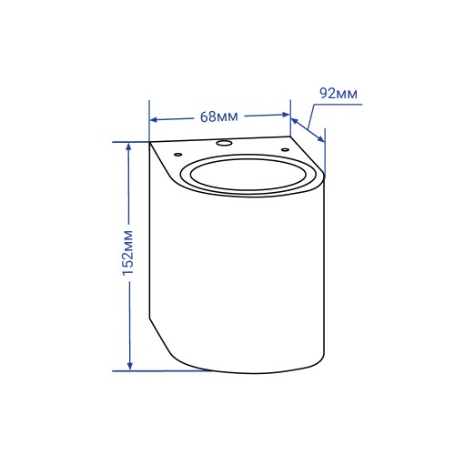 Архитектурный светильник Feron DH015 черный (11883) купити