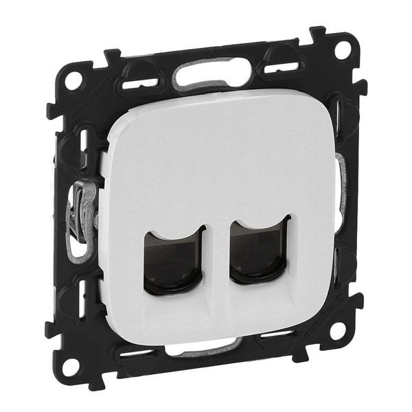 Розетка телефонная RJ11, белый, Valena ALLURE (753738) купити