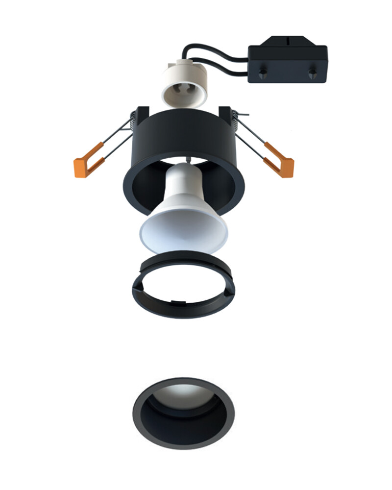 Точковий світильник Nowodvorski 10789 Cup GU10 1x10W IP20 BL купити